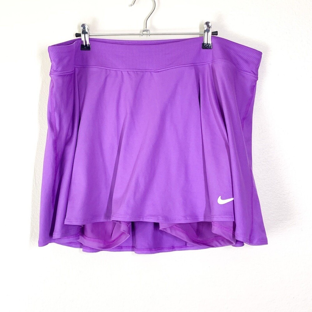 Nike Victory Flounce Purple Skort 2X Tennis Skirt With Attached Shorts